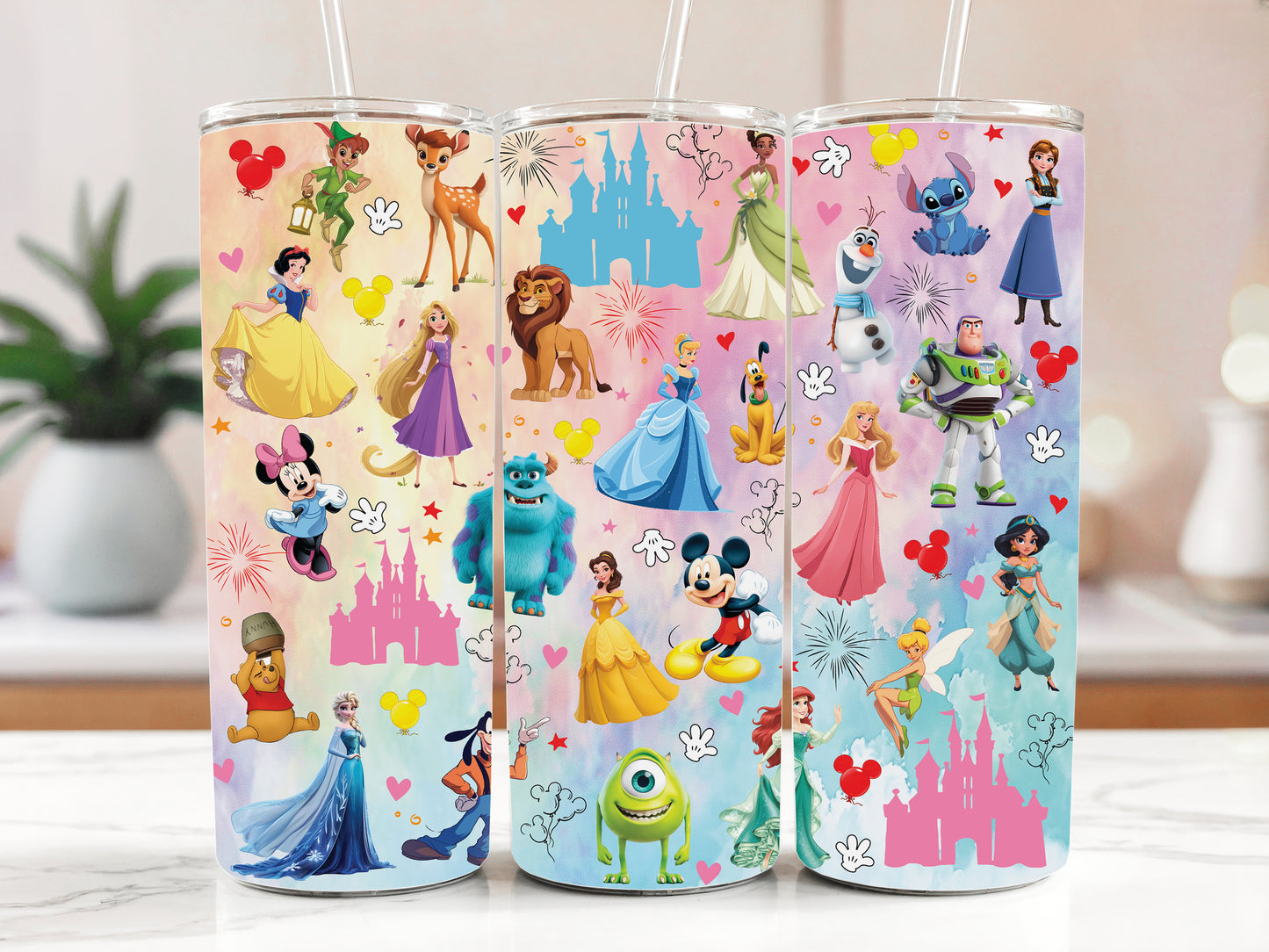 Stainless Steel Tumbler, Insulated Magic Kingdom Water Bottle, Reusable Mug