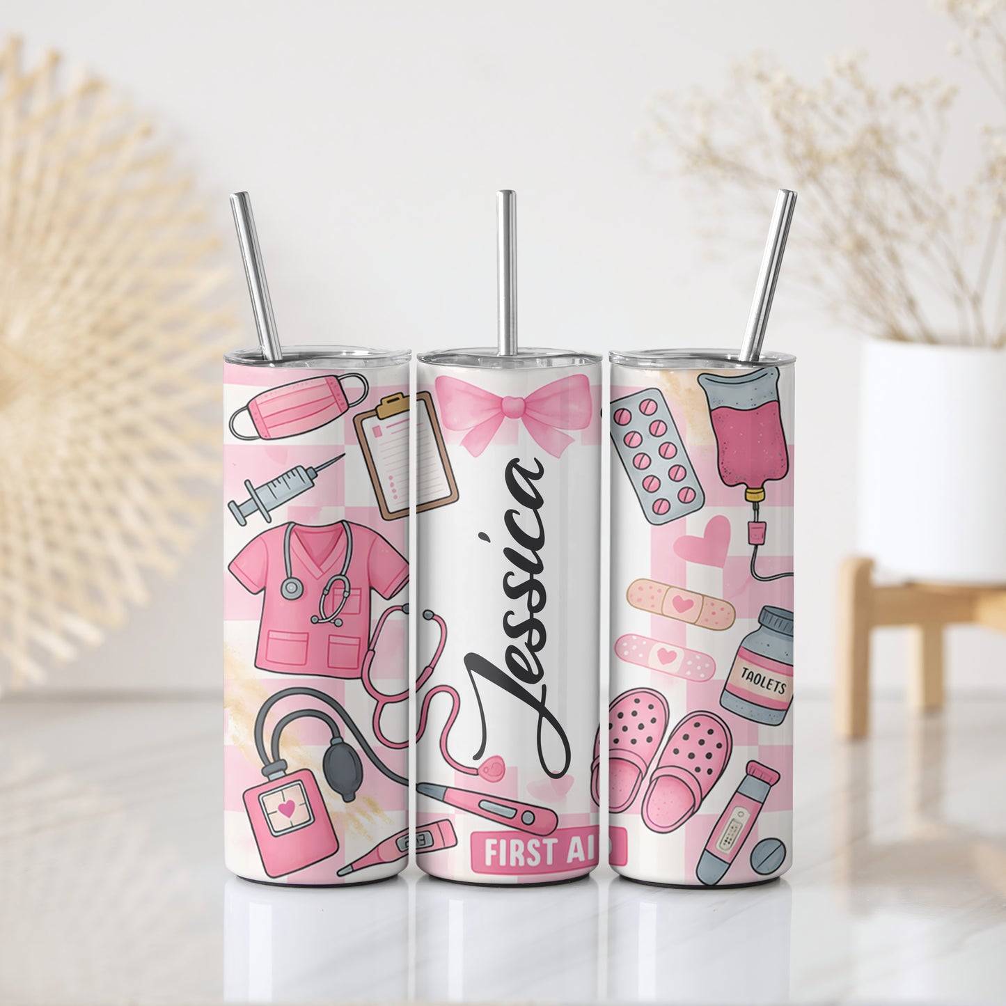 Nurse Tumbler, Medical Assistant Stainless Steel Mug, RN Gift Cup