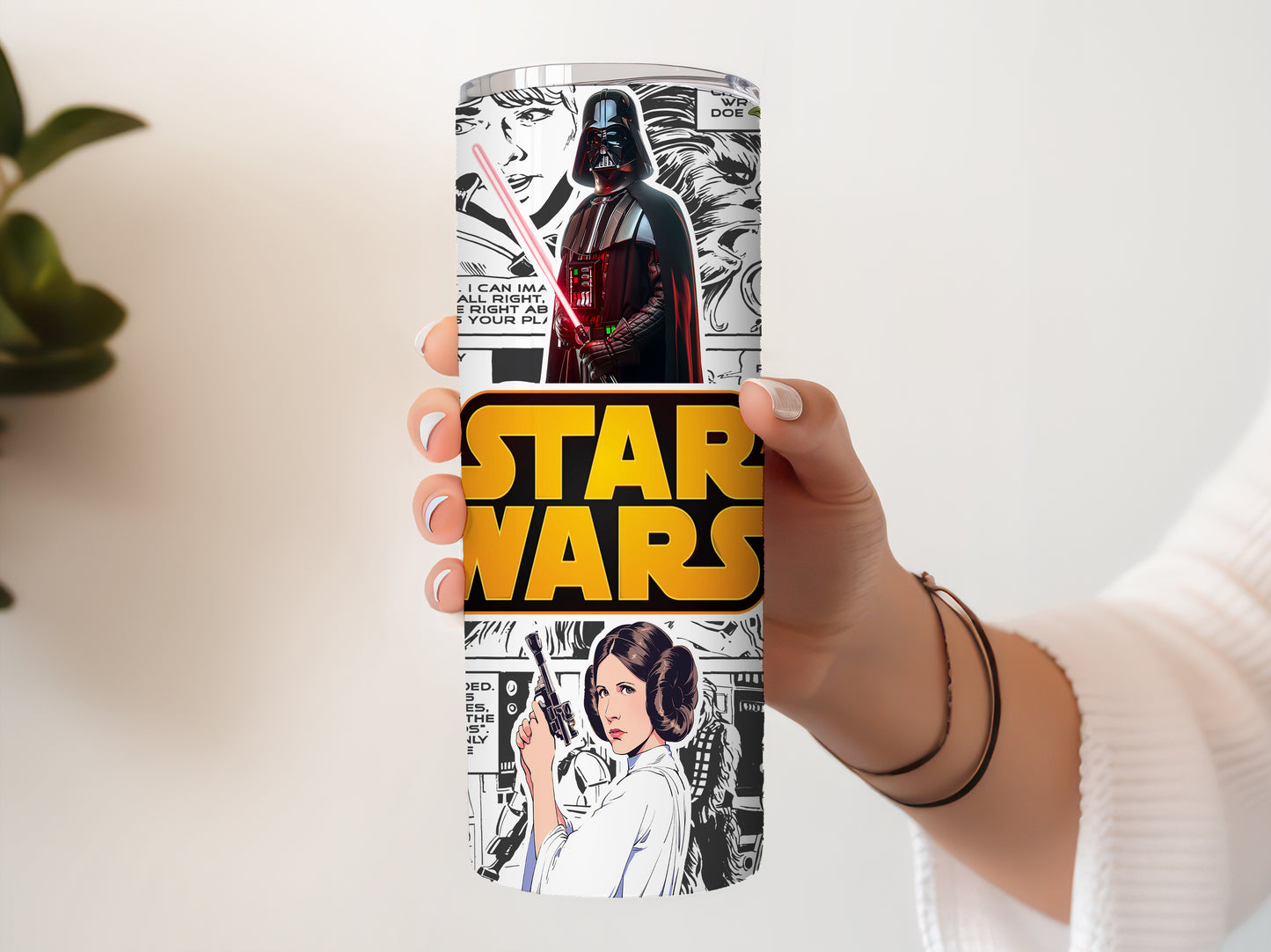 Star Wars Tumbler, Baby Yoda, Darth Vader, Chewbacca 20oz Travel Cup