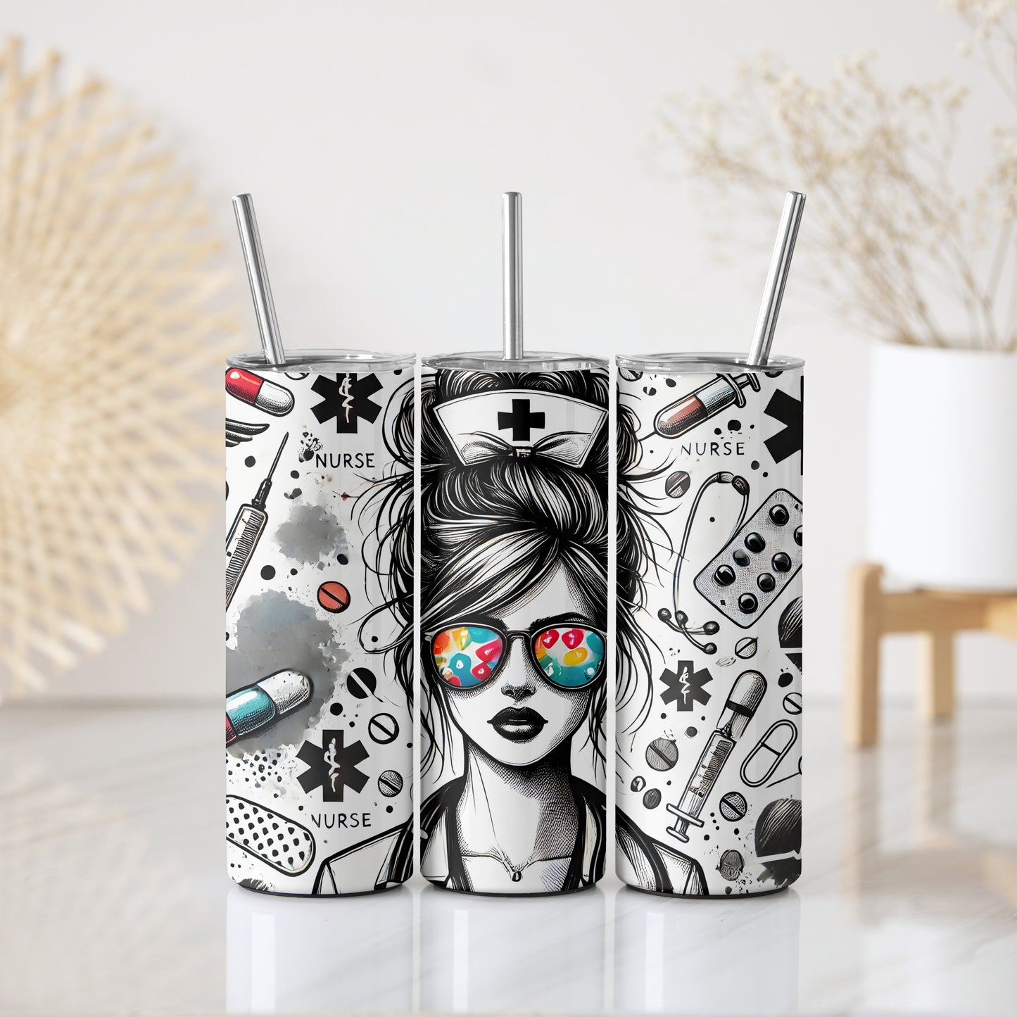 Stylish Nurse Tumbler, Perfect for Work, Graduation Gift Stainless