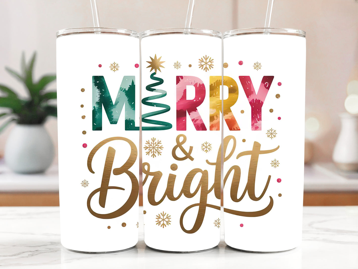 Vibrant & Festive Stainless Steel Holiday Tumbler, Funny Christmas Cup