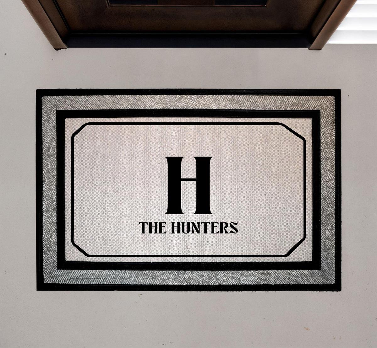 Personalized Monogram Doormat, Custom Family Name Welcome Mat