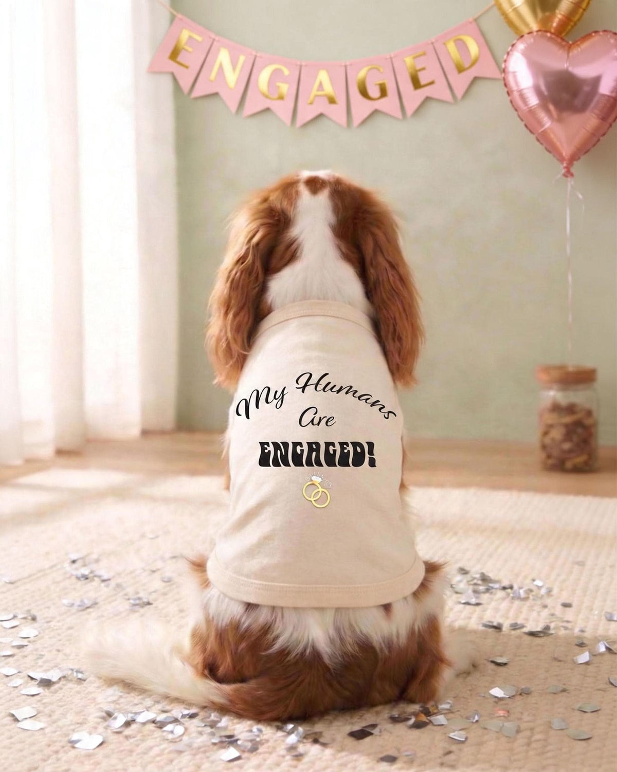 My Humans Are Engaged Dog Tank Top, Engagement Announcement Dog Shirt, Proposal Dog Shirt, Cute Dog Tank, Engagement Gift
