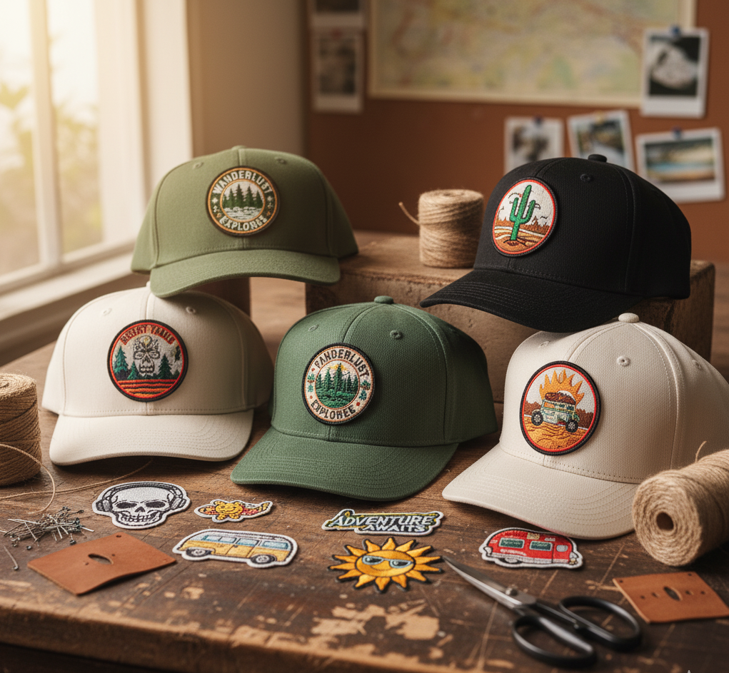 Custom caps and patches