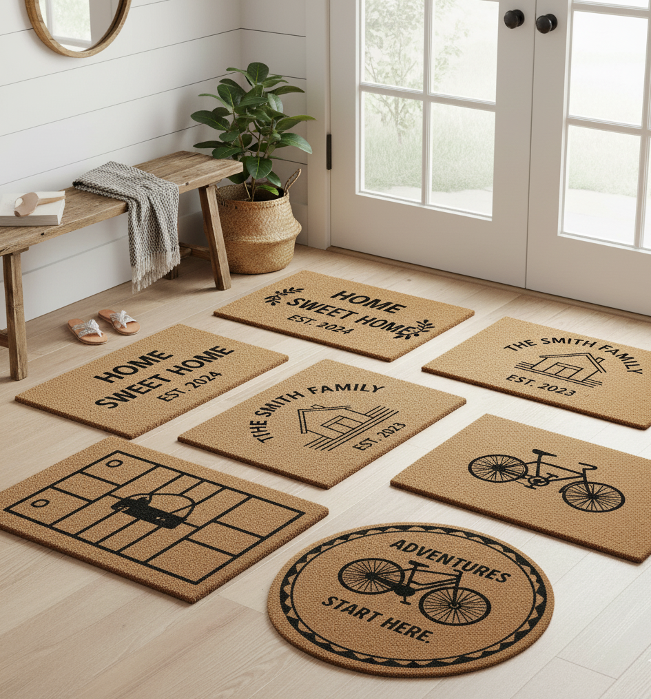 Custom coir doormats