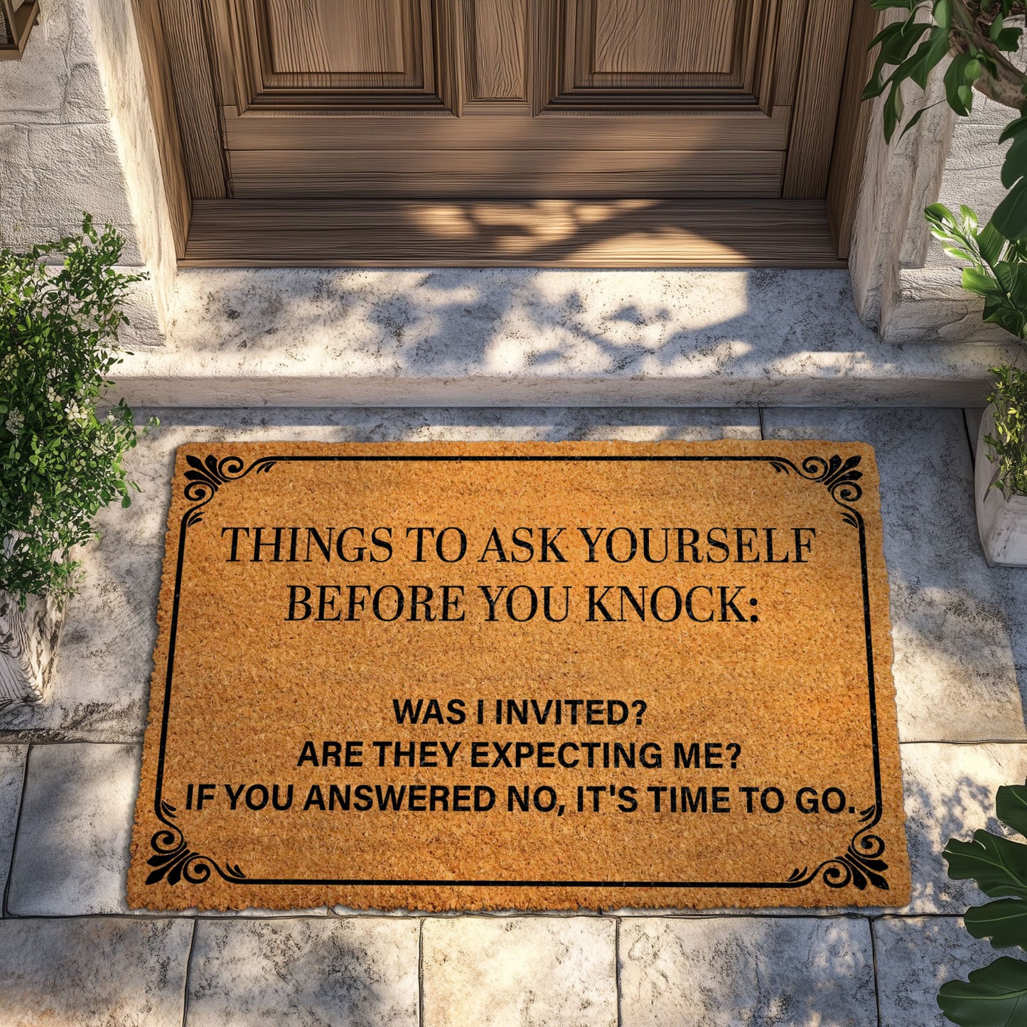 Quirky Housewarming Mat: For the Sarcastic, Anti-Social Homeowner