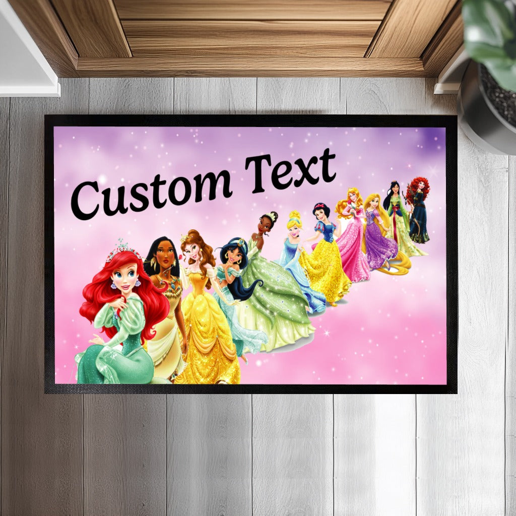 Enchant Your Entryway with Personalized Princess Themed Doormat
