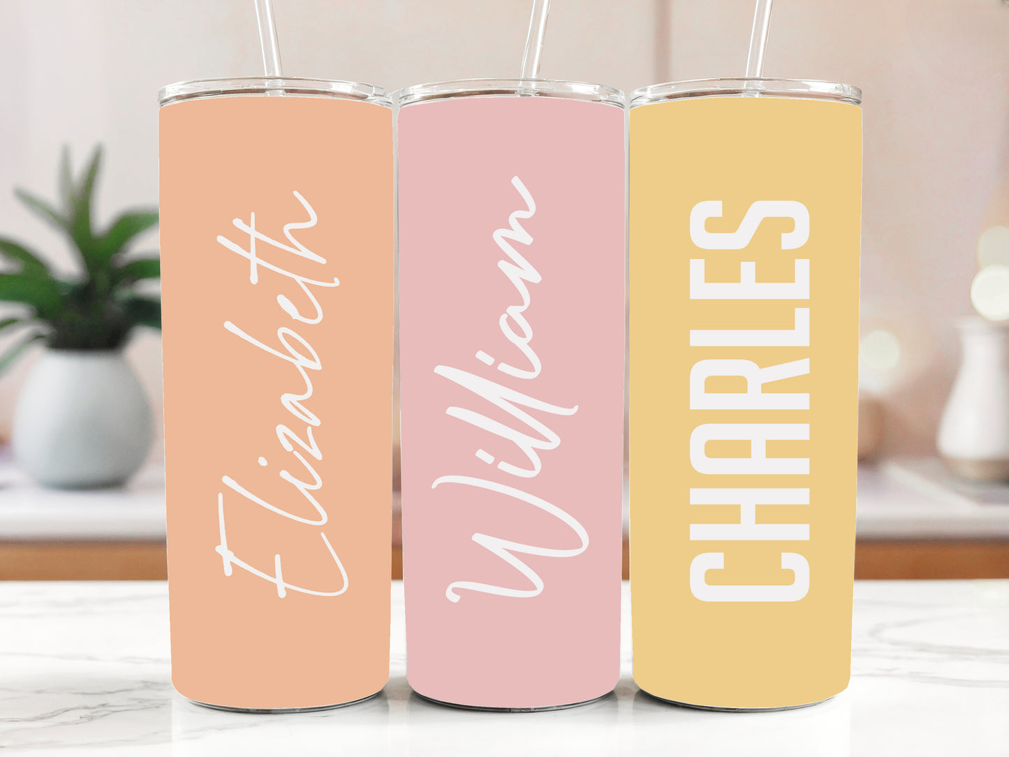 Custom Name Tumbler, Stainless Steel, Office Water Bottle, Insulated Cups