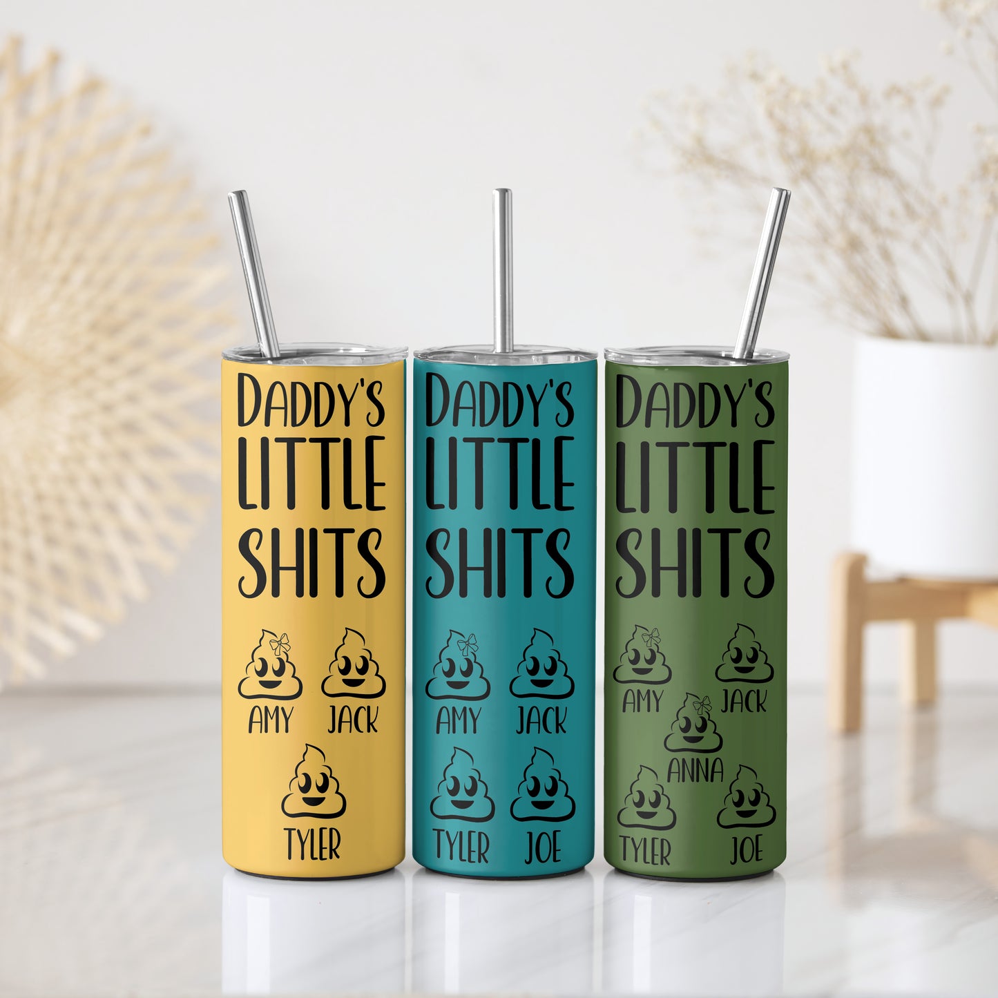 Personalized Father's Day Tumbler, Custom Stainless Steel Office Gift
