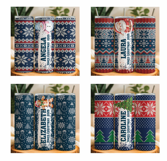 Personalize your Holiday Cheer with Festive Family Tumblers & More!