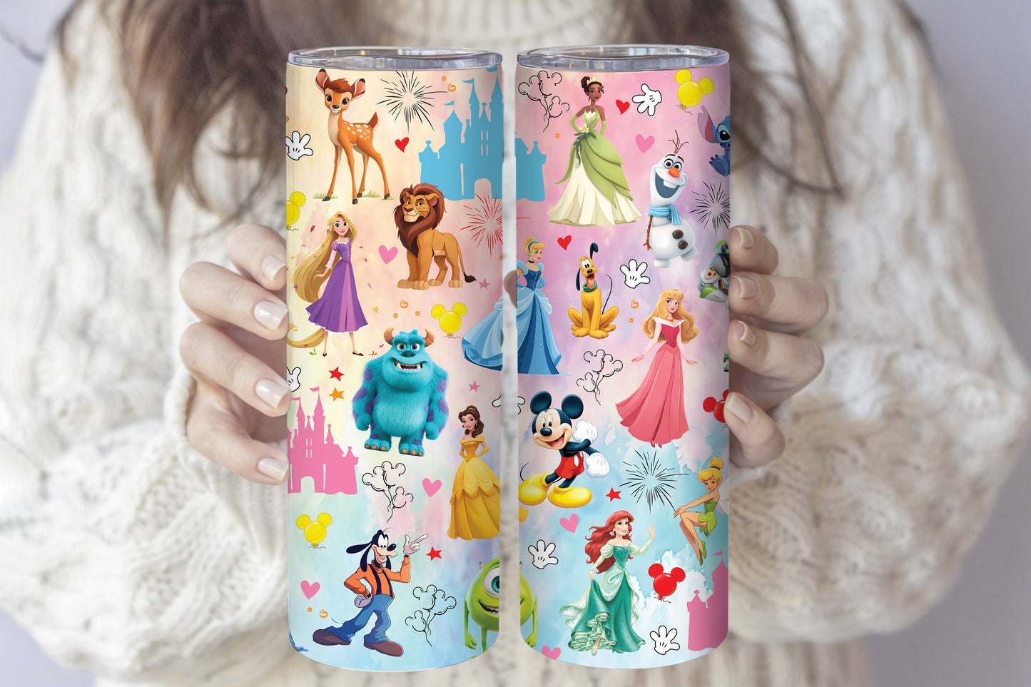 Stainless Steel Tumbler, Insulated Magic Kingdom Water Bottle, Reusable Mug