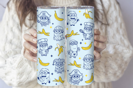 Cute Minions Stainless Steel Tumbler, Despicable Me Inspired Insulated Cup