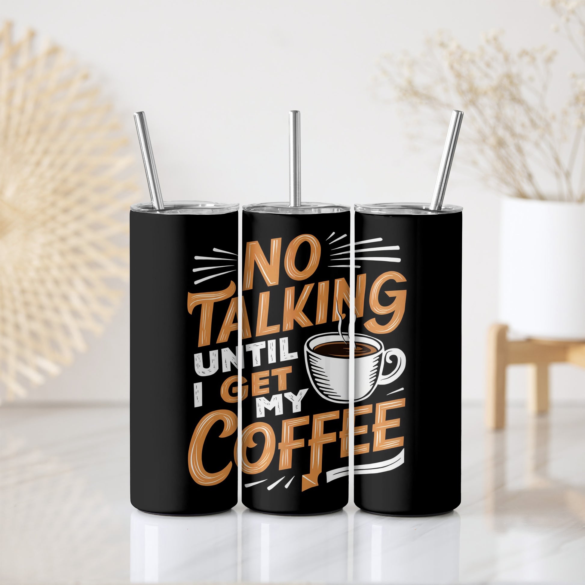 Humorous Stainless Steel Tumbler, Funny Coffee Lovers Insulated Cup