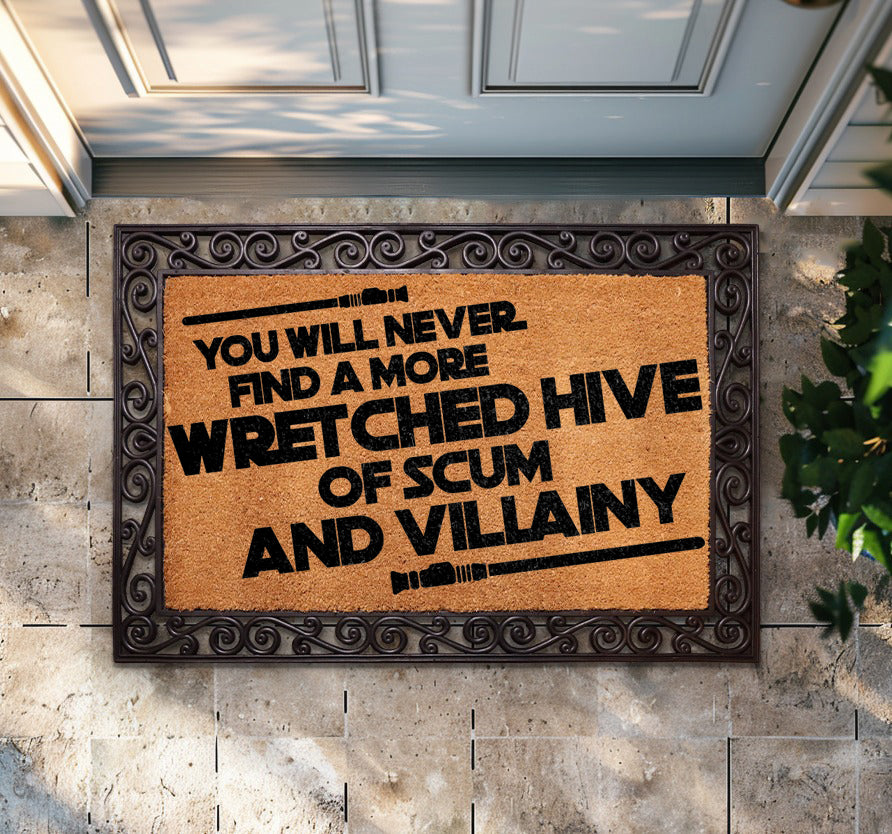 Interchangeable Star Wars Doormat, Rubber Frame With Coco Fiber