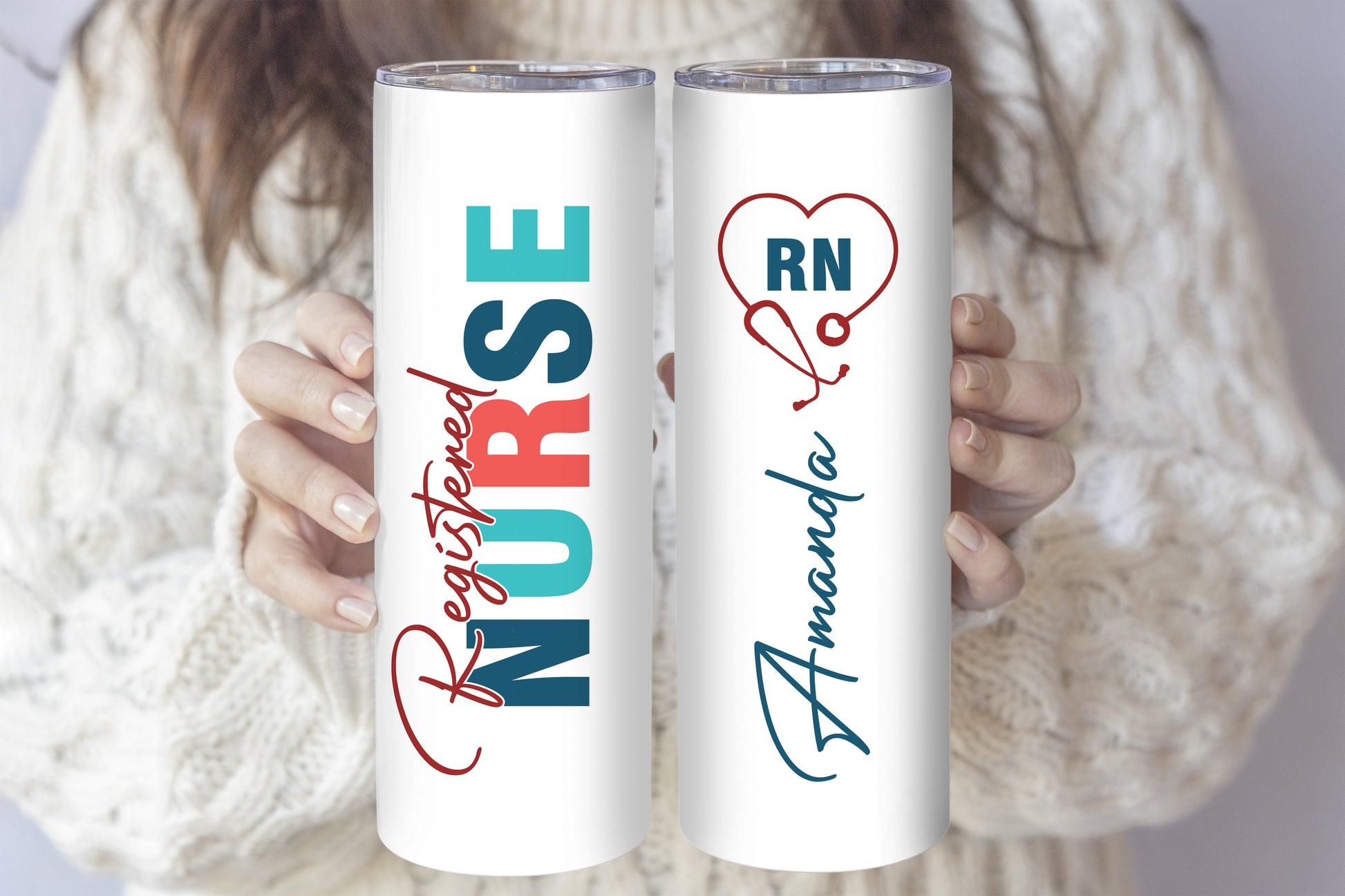 Personalized Nurse Tumbler, Stainless Steel, Ideal Gift for Graduation.