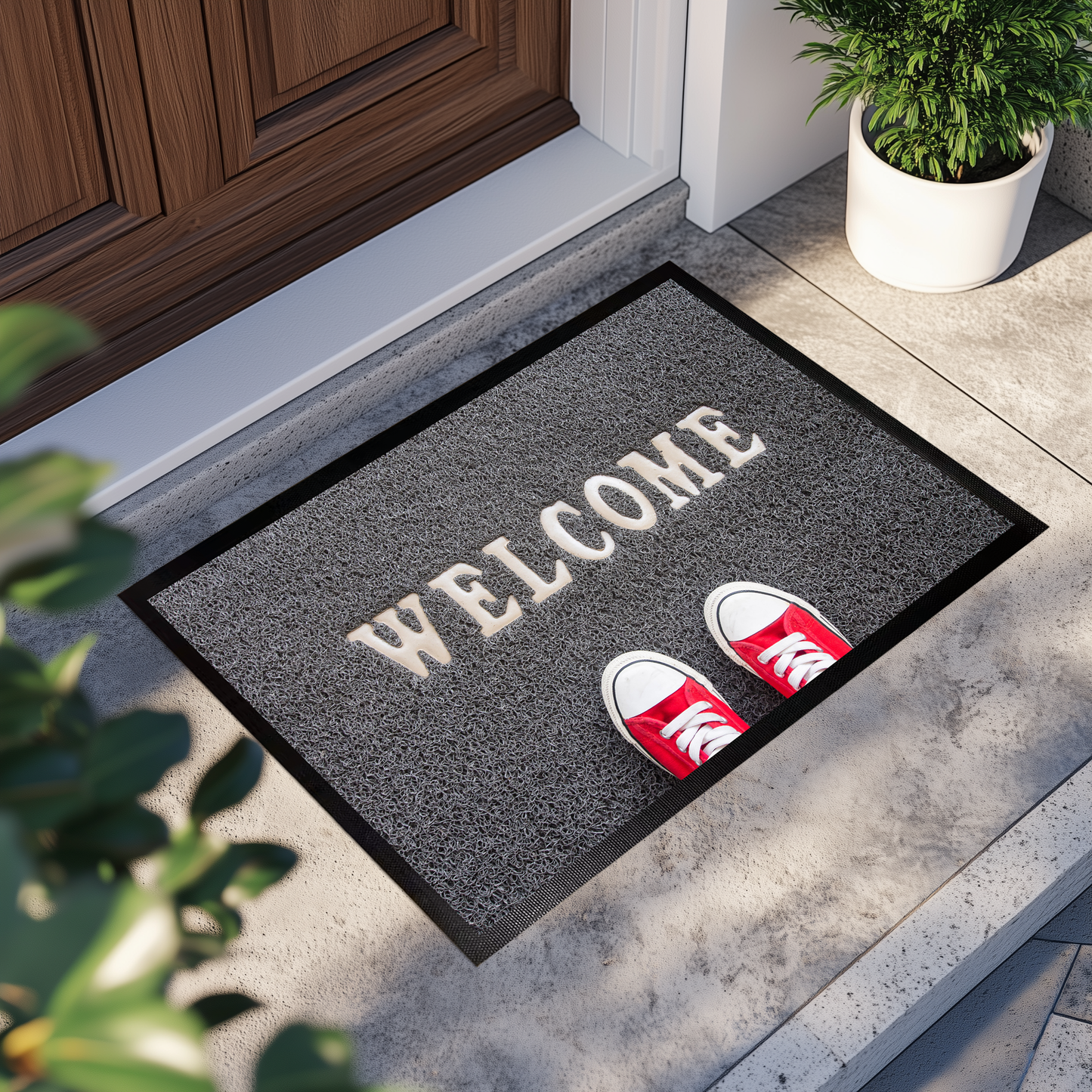 Stylish Sublimation Welcome Mat, Modern Minimalist Housewarming Gift.