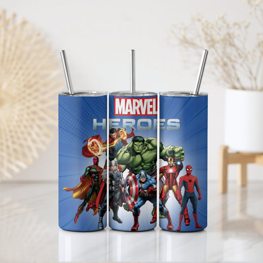 Super Hero Stainless Steel Tumbler, Kids' Water Bottle, Insulated Mug