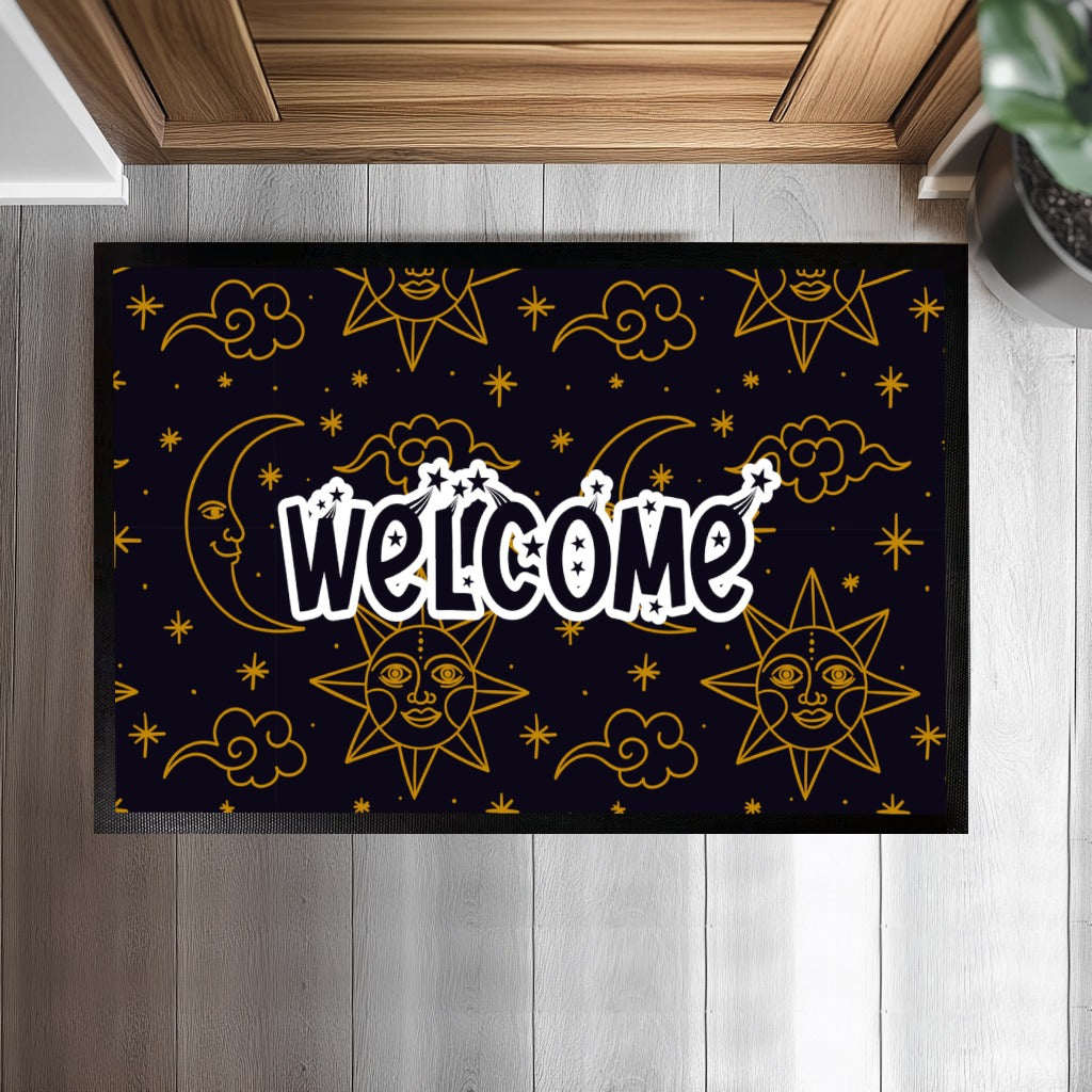 Celestial Welcome Doormat, Embrace the Night Sky at Your Doorstep
