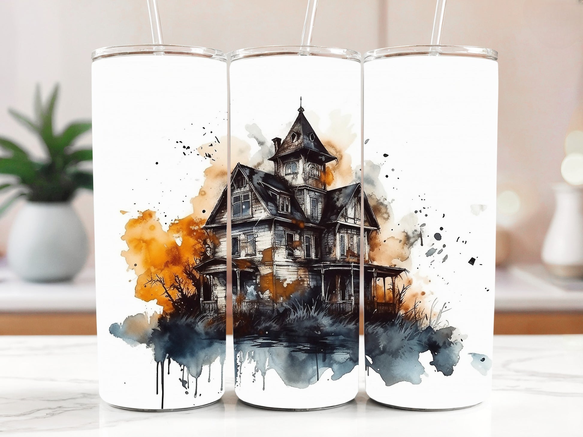 Spooky Season Stainless Steel Tumbler, Colorful Halloween Party Cup