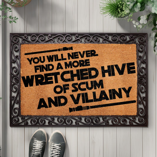 Interchangeable Star Wars Doormat, Rubber Frame With Coco Fiber