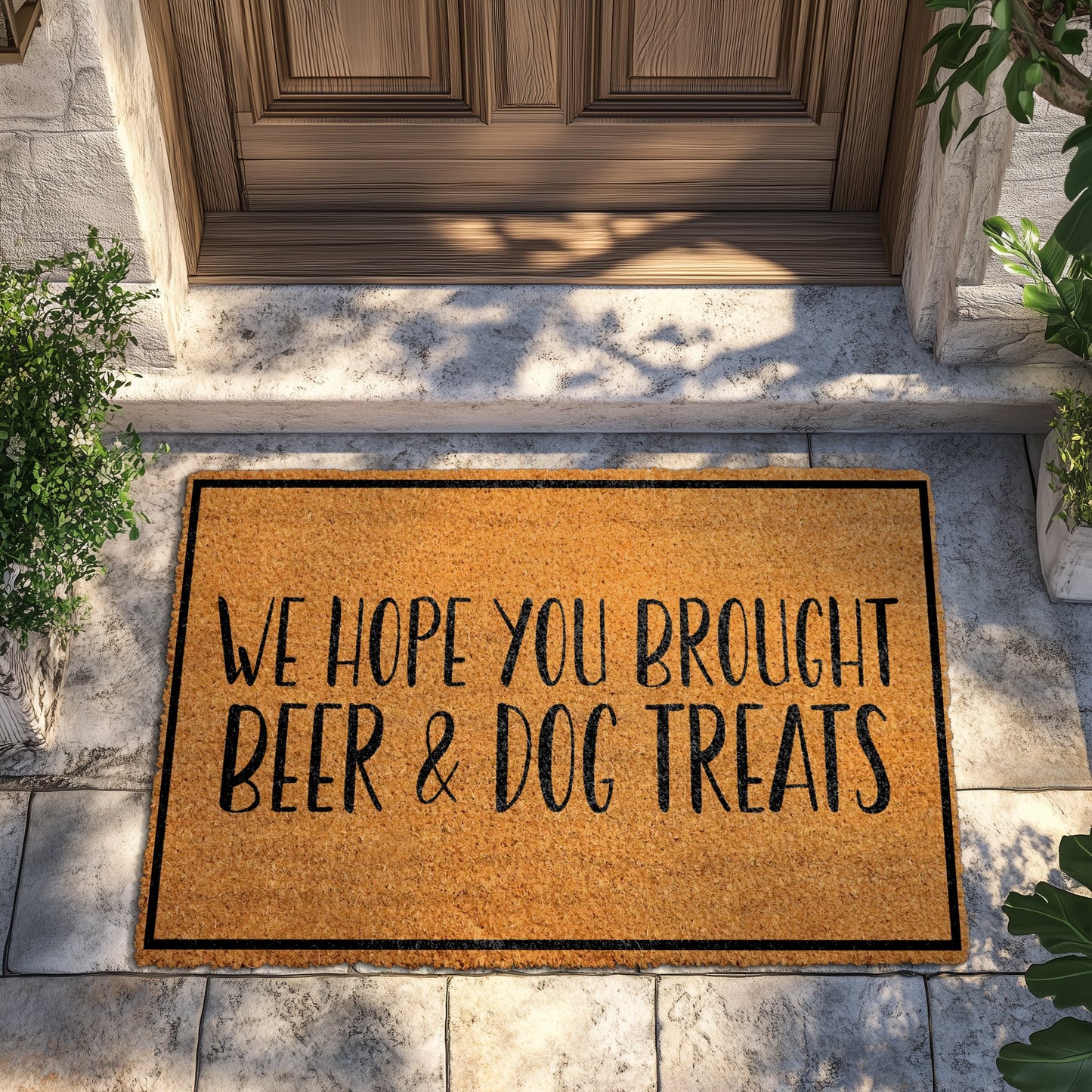 Welcome Guests with Humorous Dog Lover Doormat, Perfect Housewarming Gift