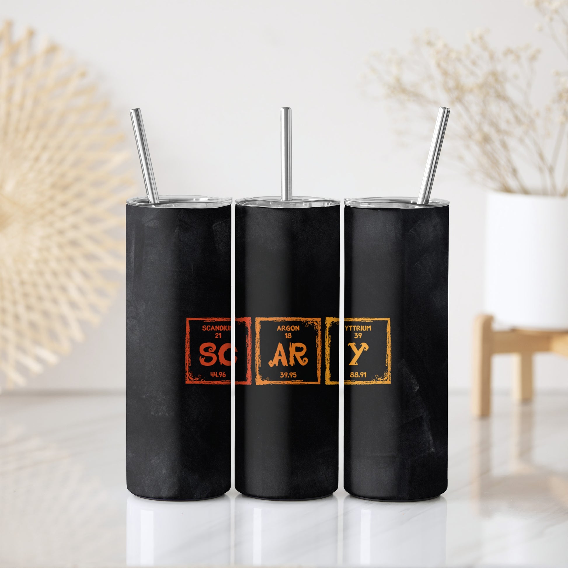 Spooky Season Insulated Tumbler, Halloween Chemistry Student Drinkware, Science Teacher Gift