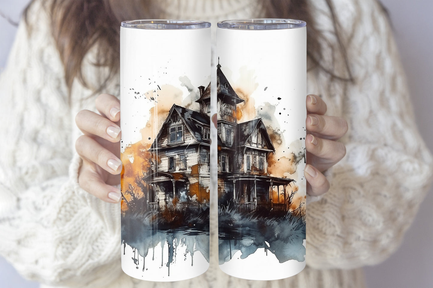 Spooky Season Stainless Steel Tumbler, Colorful Halloween Party Cup
