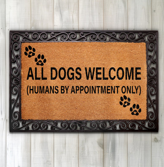 Whimsical Dog Welcome Mat, Perfect for Every Pet Lover!