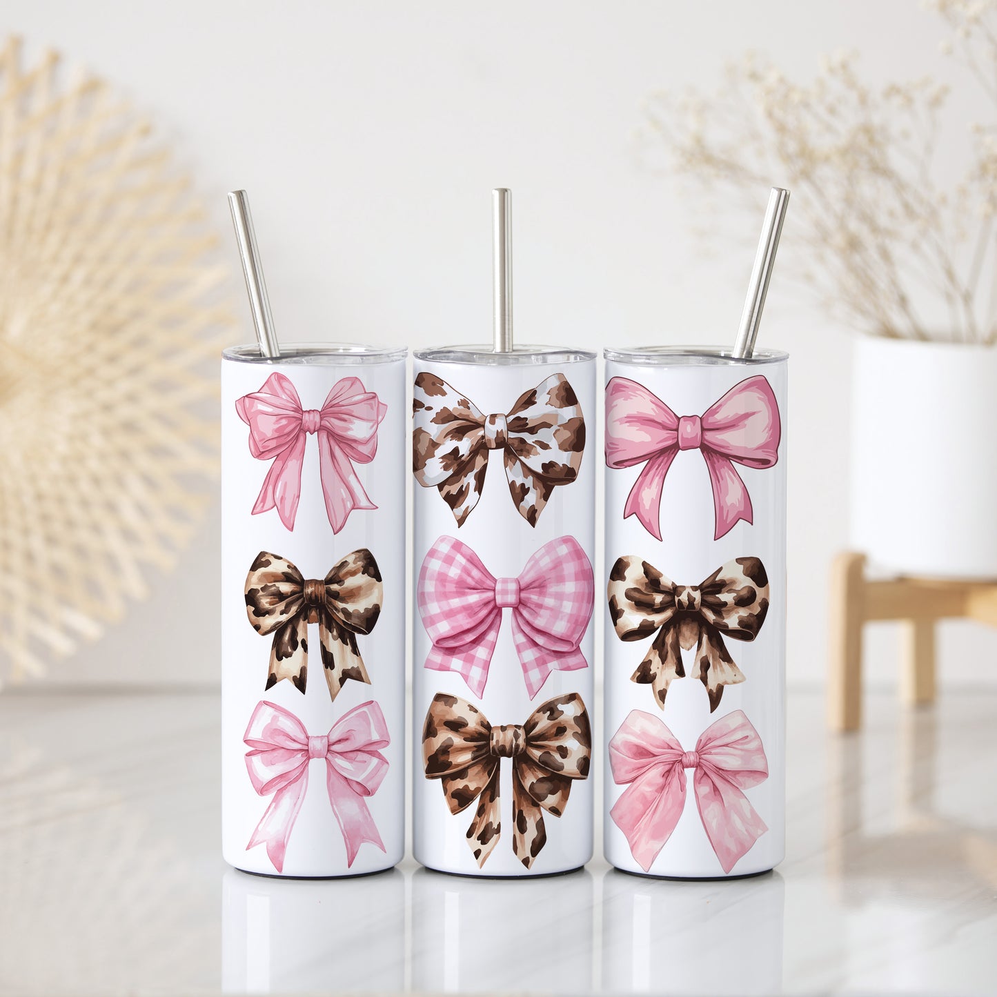 Stylish Leopard Print Stainless Steel Tumbler, Perfect for On-the-Go!