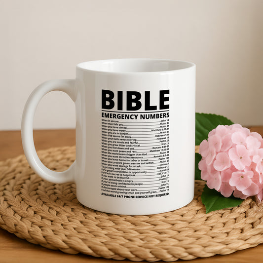 Christian Humor Ceramic Mug, Funny Bible Verses Theme Drinkware