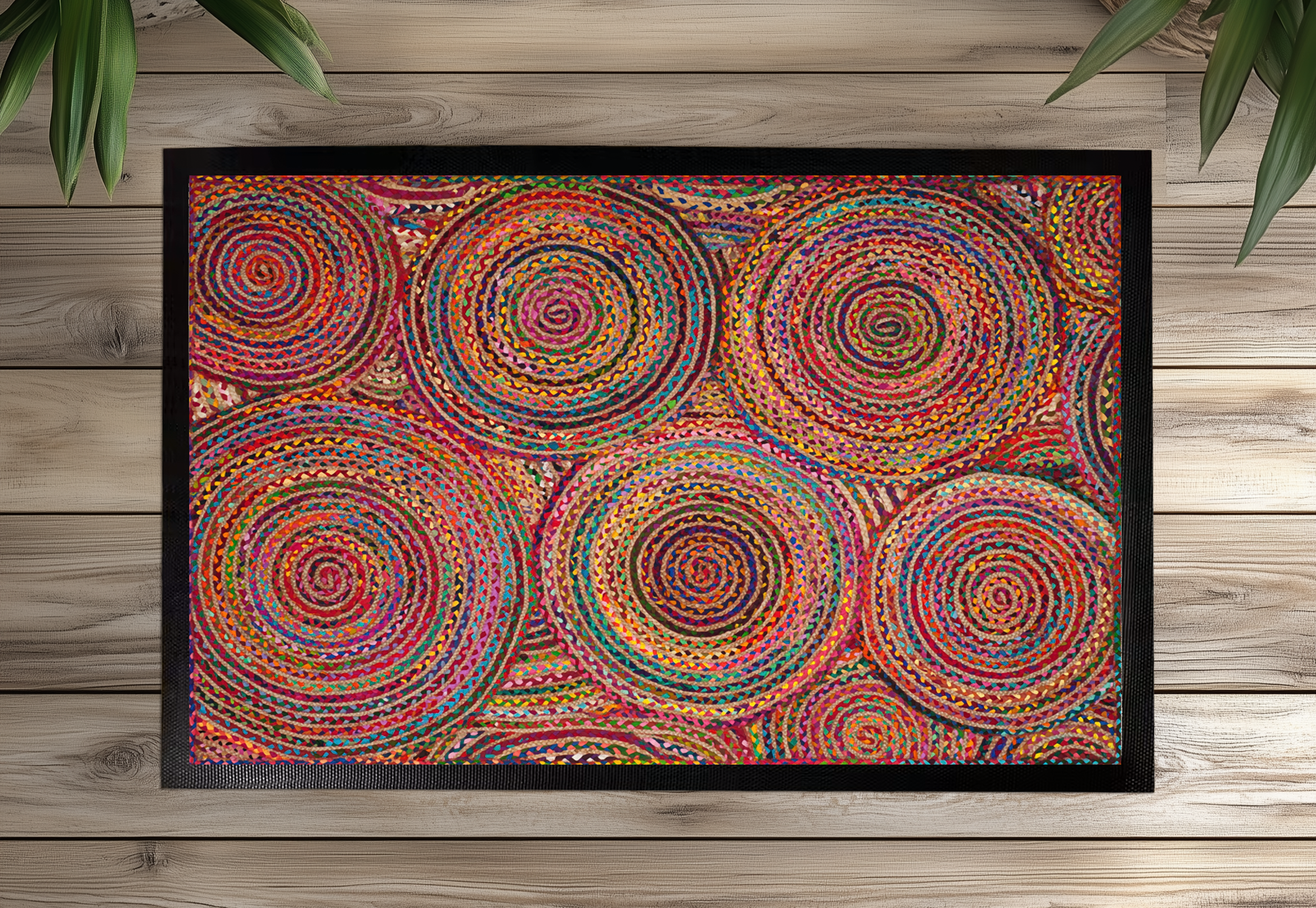 Vintage Carpet Style Doormat, Boho Decor Classic Housewarming Gift Mat
