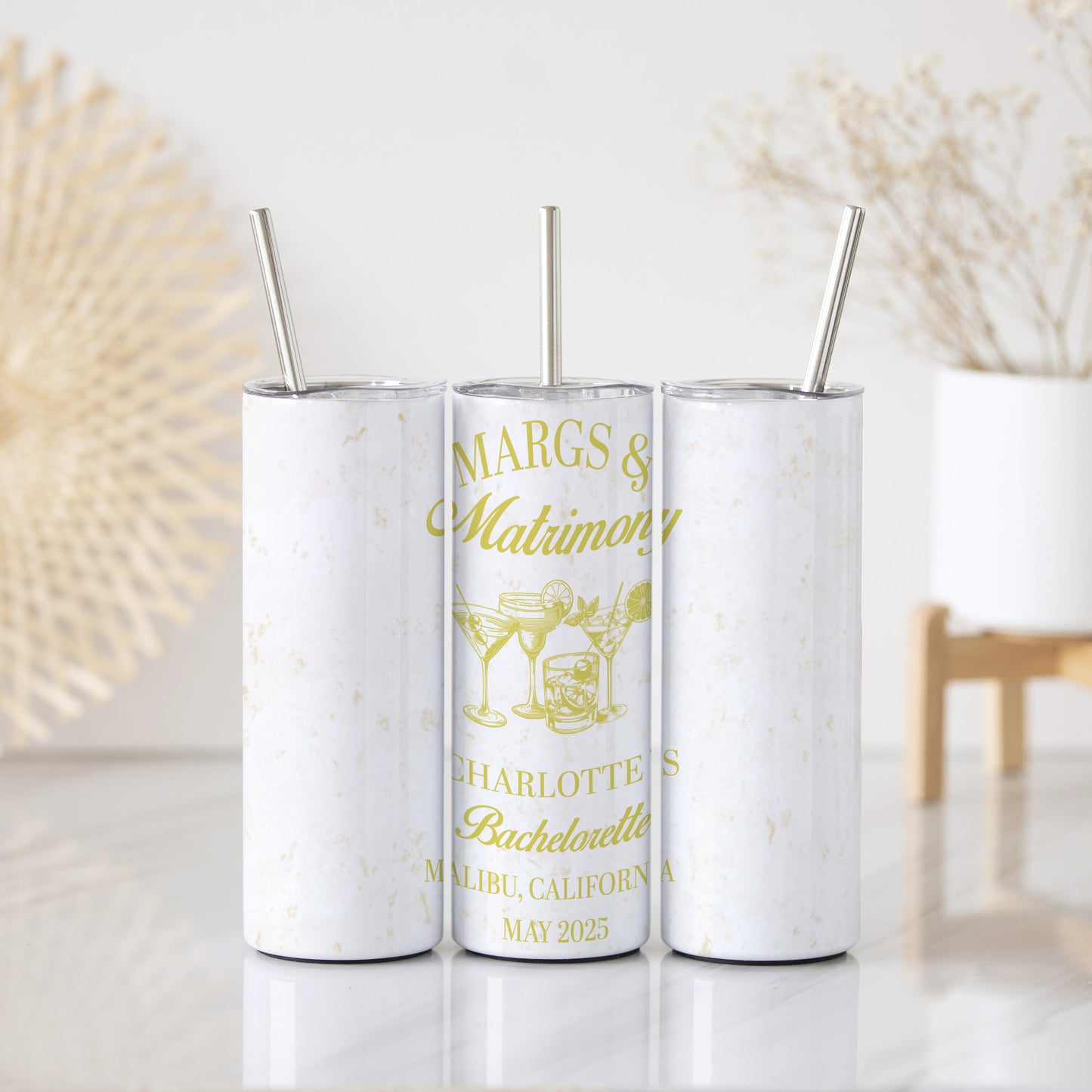 Mexican Style Bachelorette Cups, Customizable Keepsake Tumbler, Matching Gift