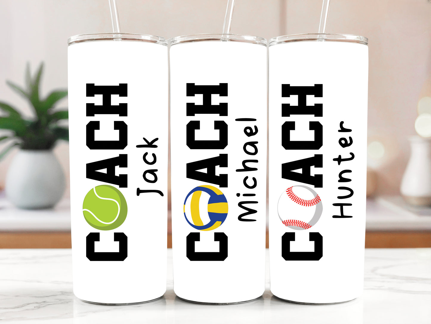 Custom Sport Coaches Stainless Steel Water Bottle, Appreciation Tumbler Gift