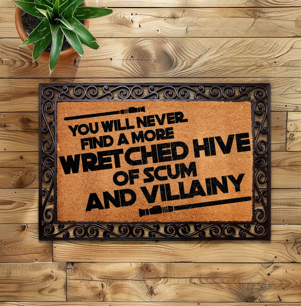 Interchangeable Star Wars Doormat, Rubber Frame With Coco Fiber