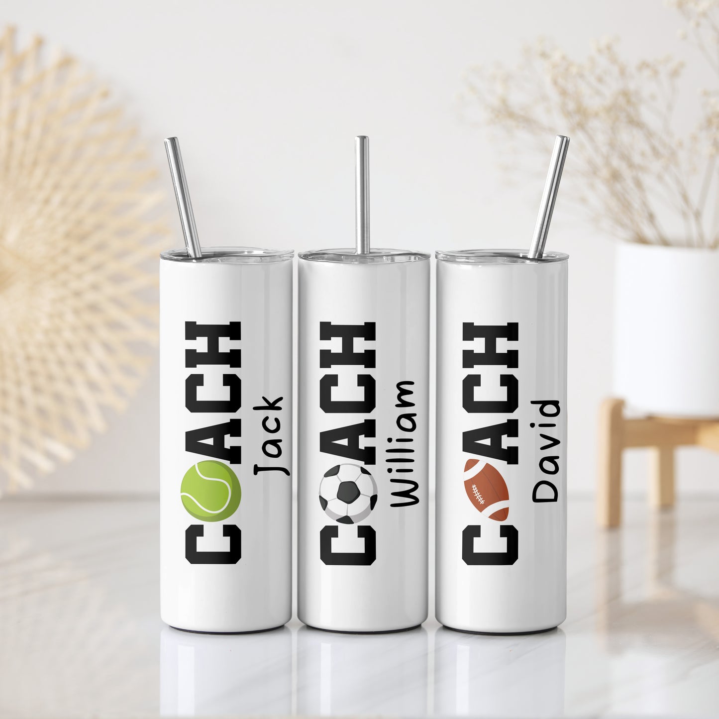 Custom Sport Coaches Stainless Steel Water Bottle, Appreciation Tumbler Gift