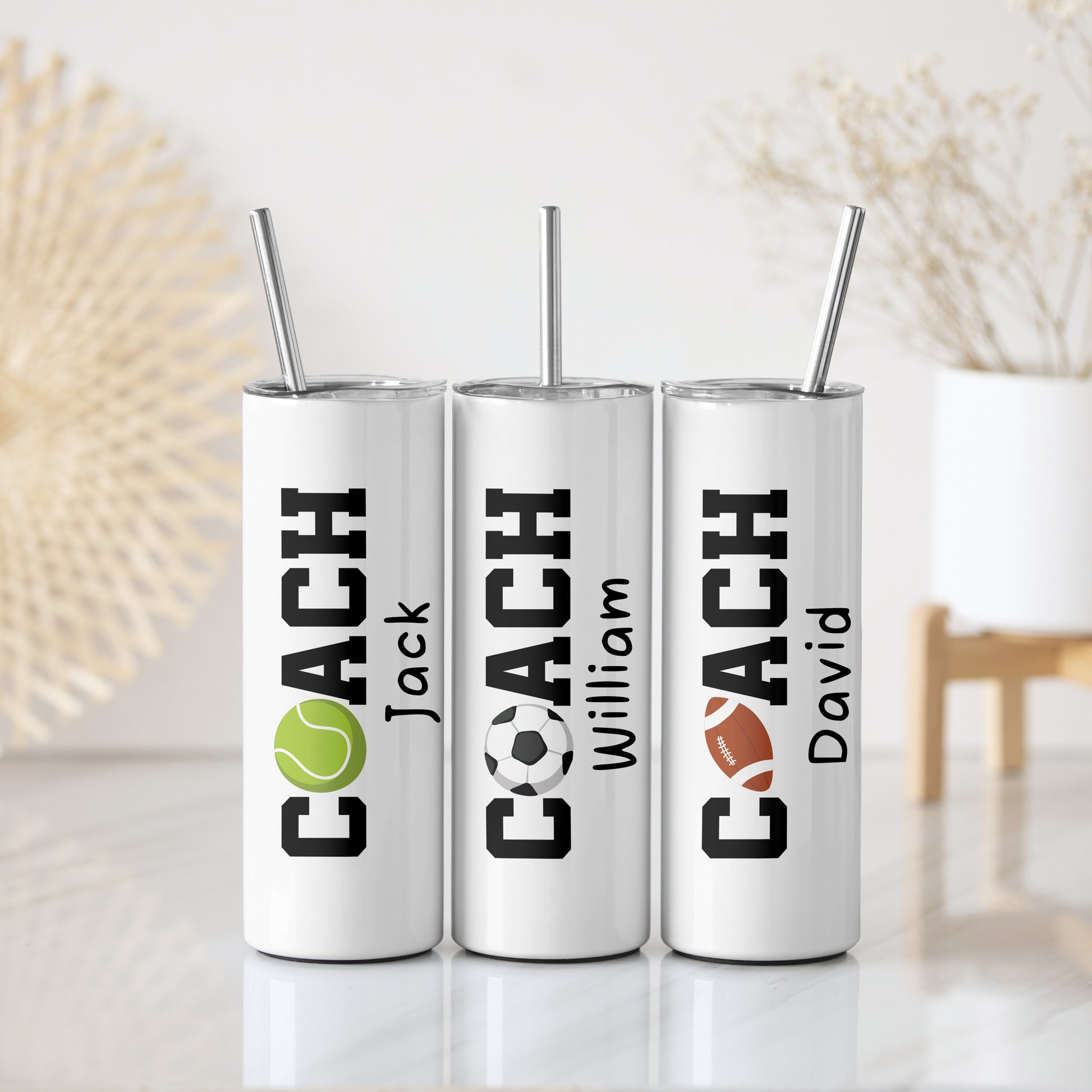 Custom Sport Coaches Stainless Steel Water Bottle, Appreciation Tumbler Gift