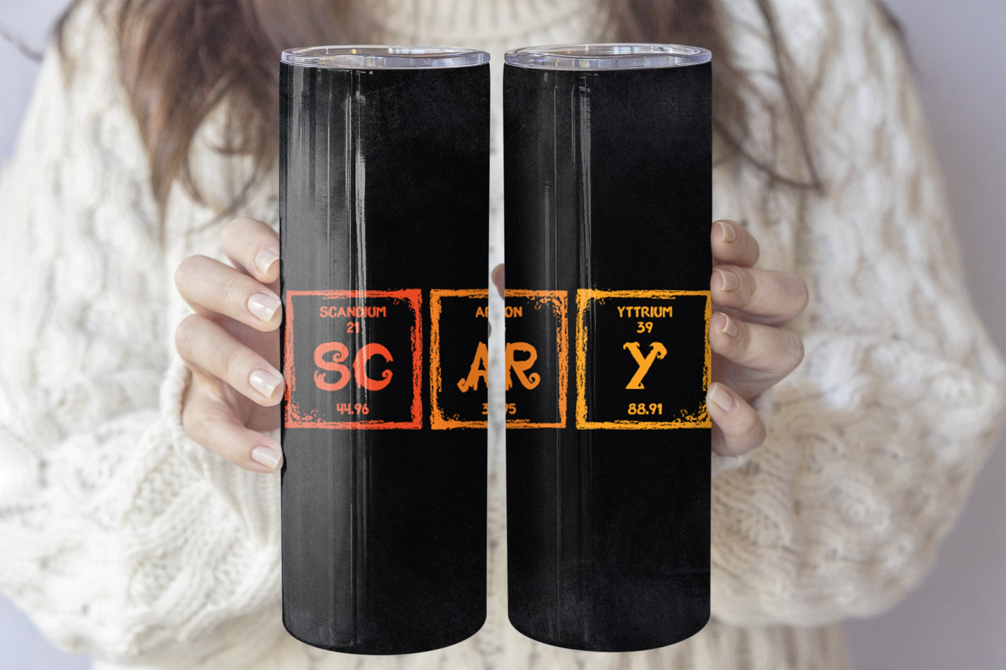 Spooky Season Insulated Tumbler, Halloween Chemistry Student Drinkware, Science Teacher Gift