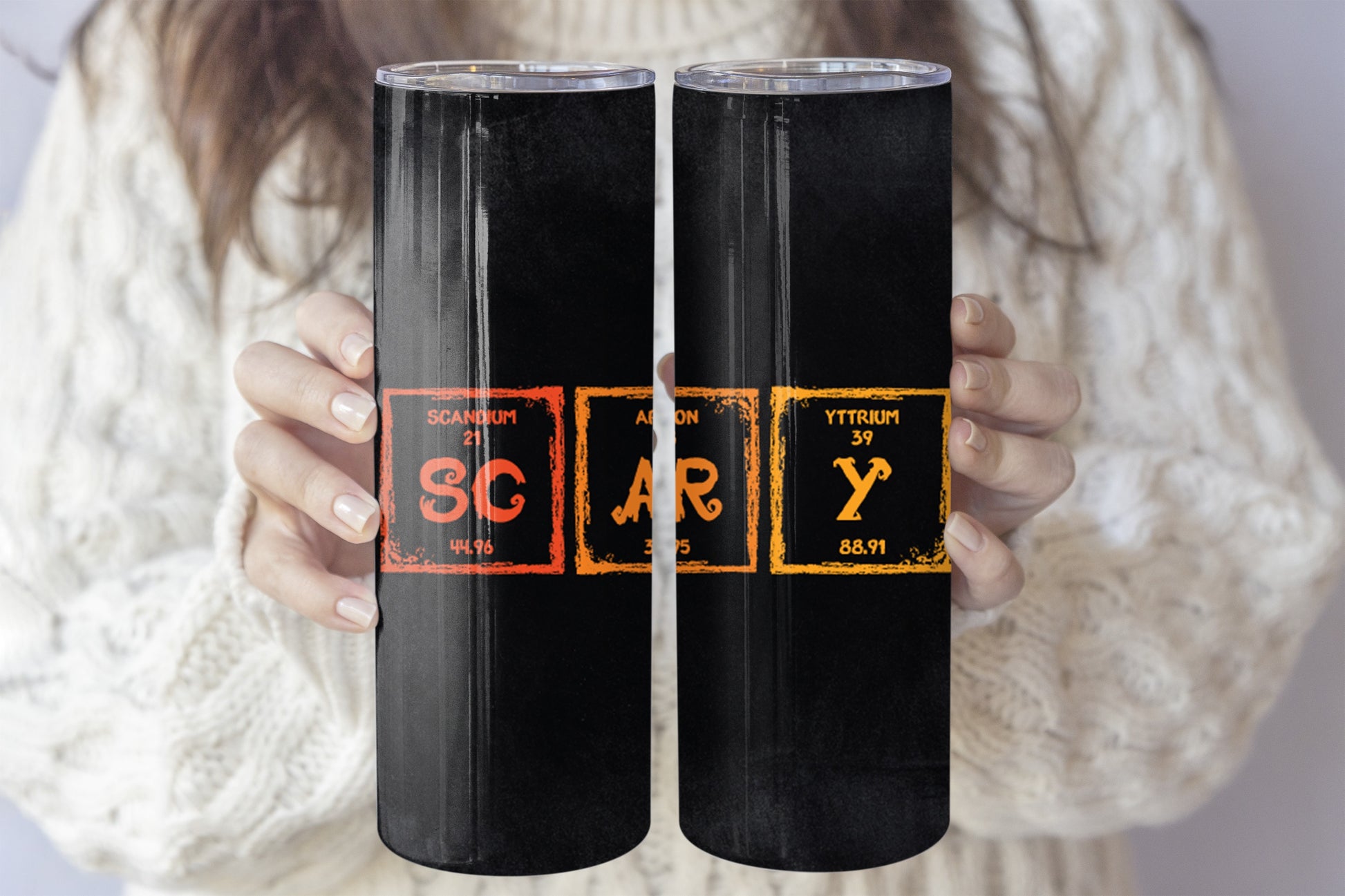 Spooky Season Insulated Tumbler, Halloween Chemistry Student Drinkware, Science Teacher Gift