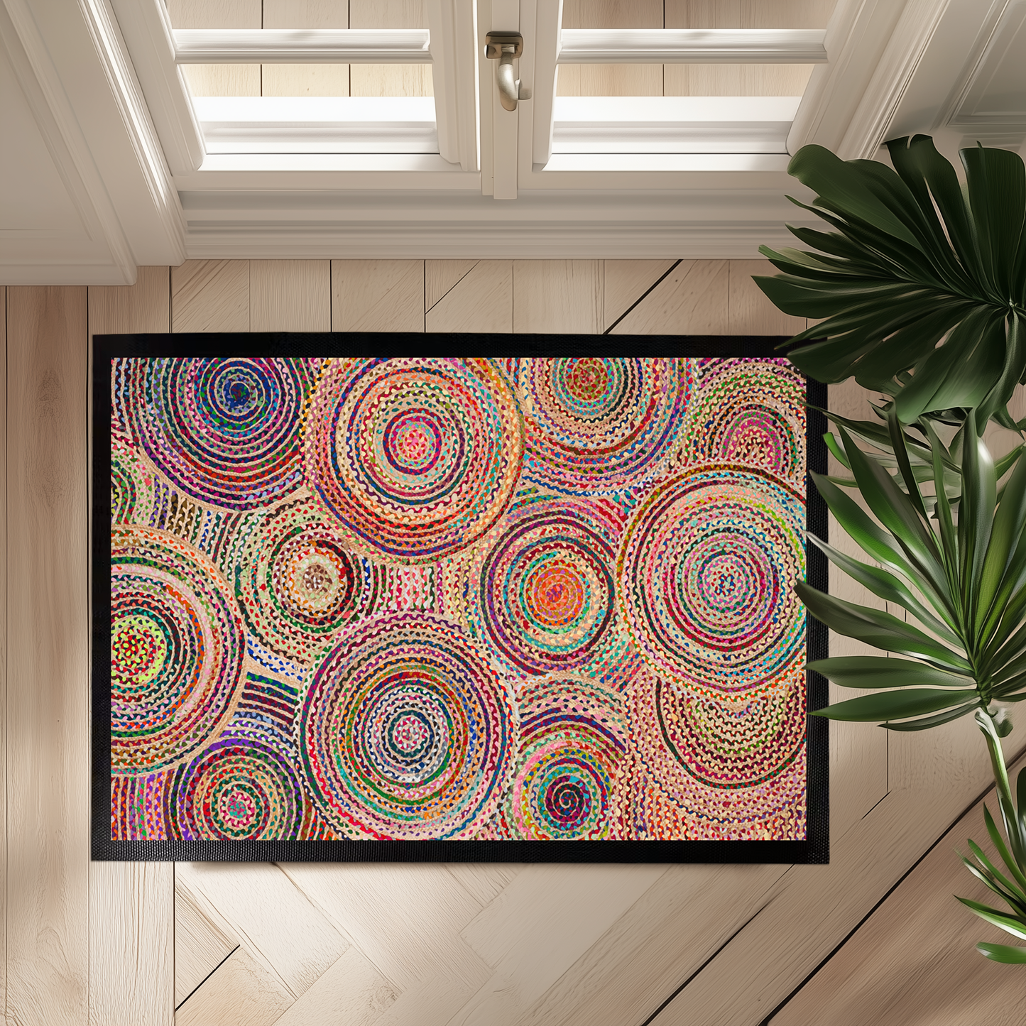 Vintage Carpet Style Doormat, Boho Decor Classic Housewarming Gift Mat