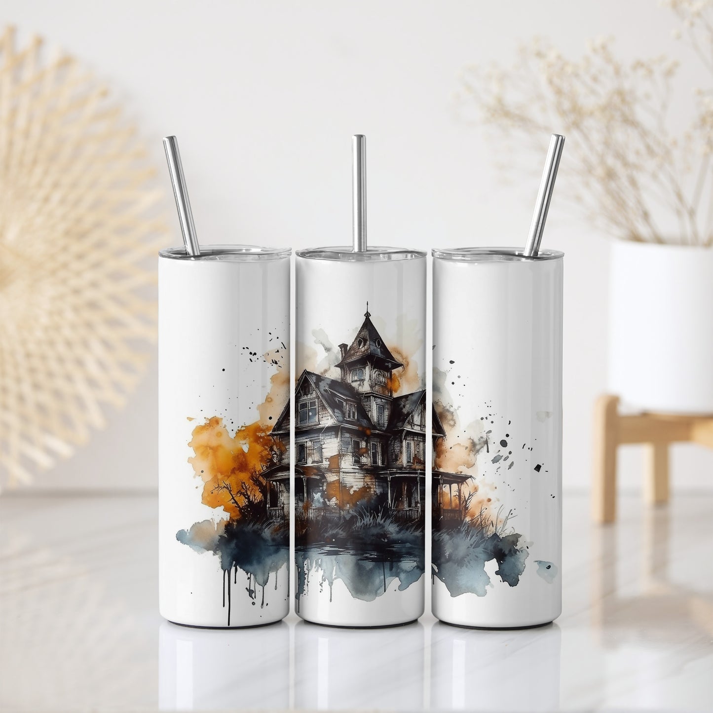 Spooky Season Stainless Steel Tumbler, Colorful Halloween Party Cup