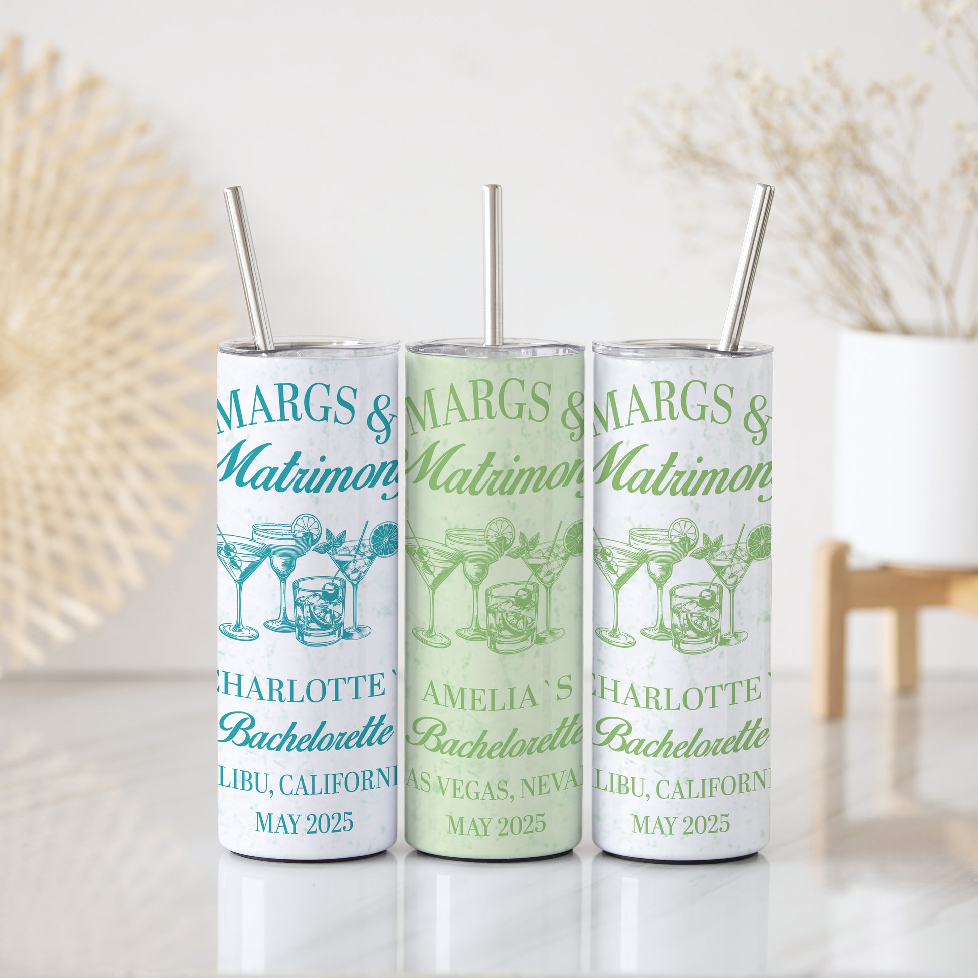 Mexican Style Bachelorette Cups, Customizable Keepsake Tumbler, Matching Gift