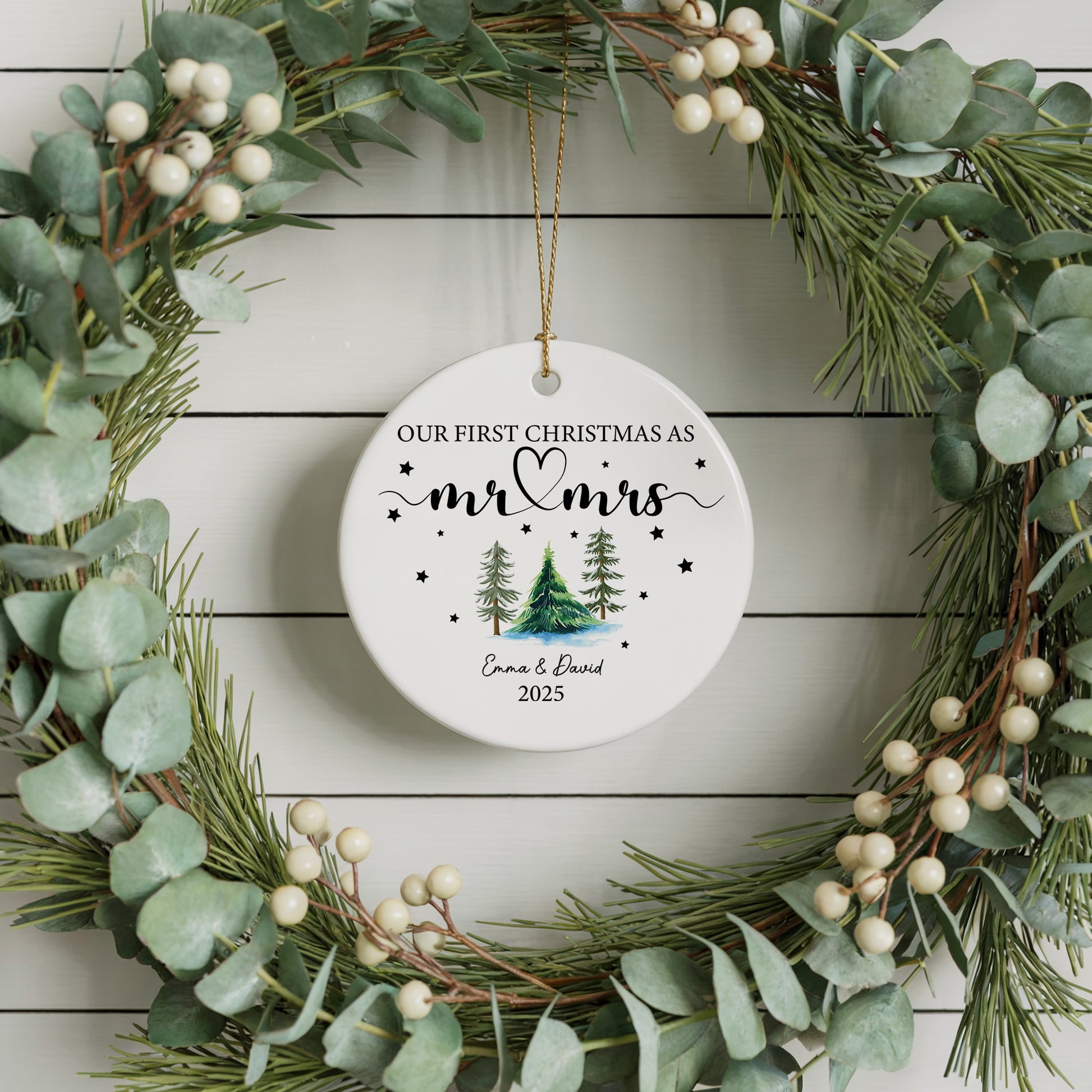 Celebrate Our First Christmas as Mr. & Mrs. Ornament
