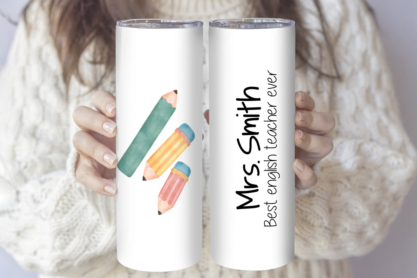 Personalize Your Teacher Tumbler: Custom Insulated Stainless Steel Cup