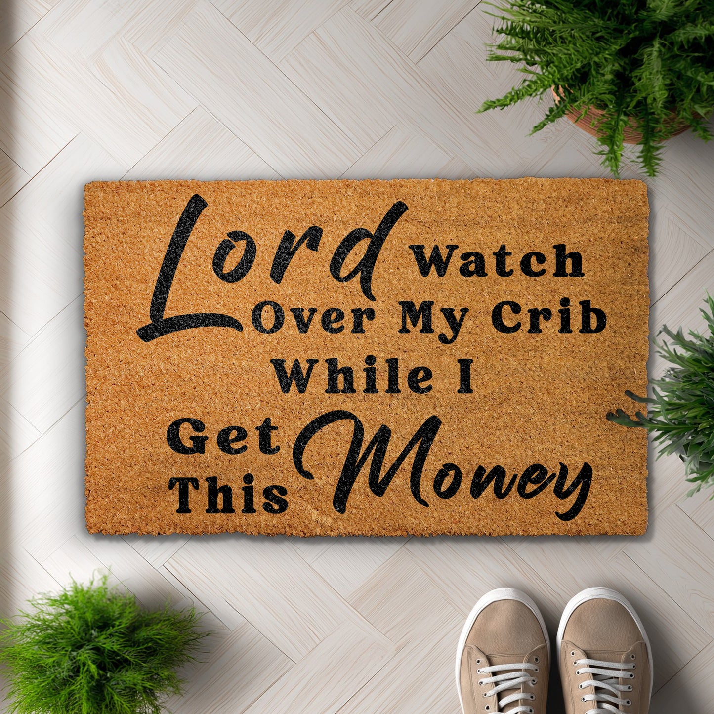 Lord's Blessing: Funny Rapper Doormat, Unique Housewarming Gift