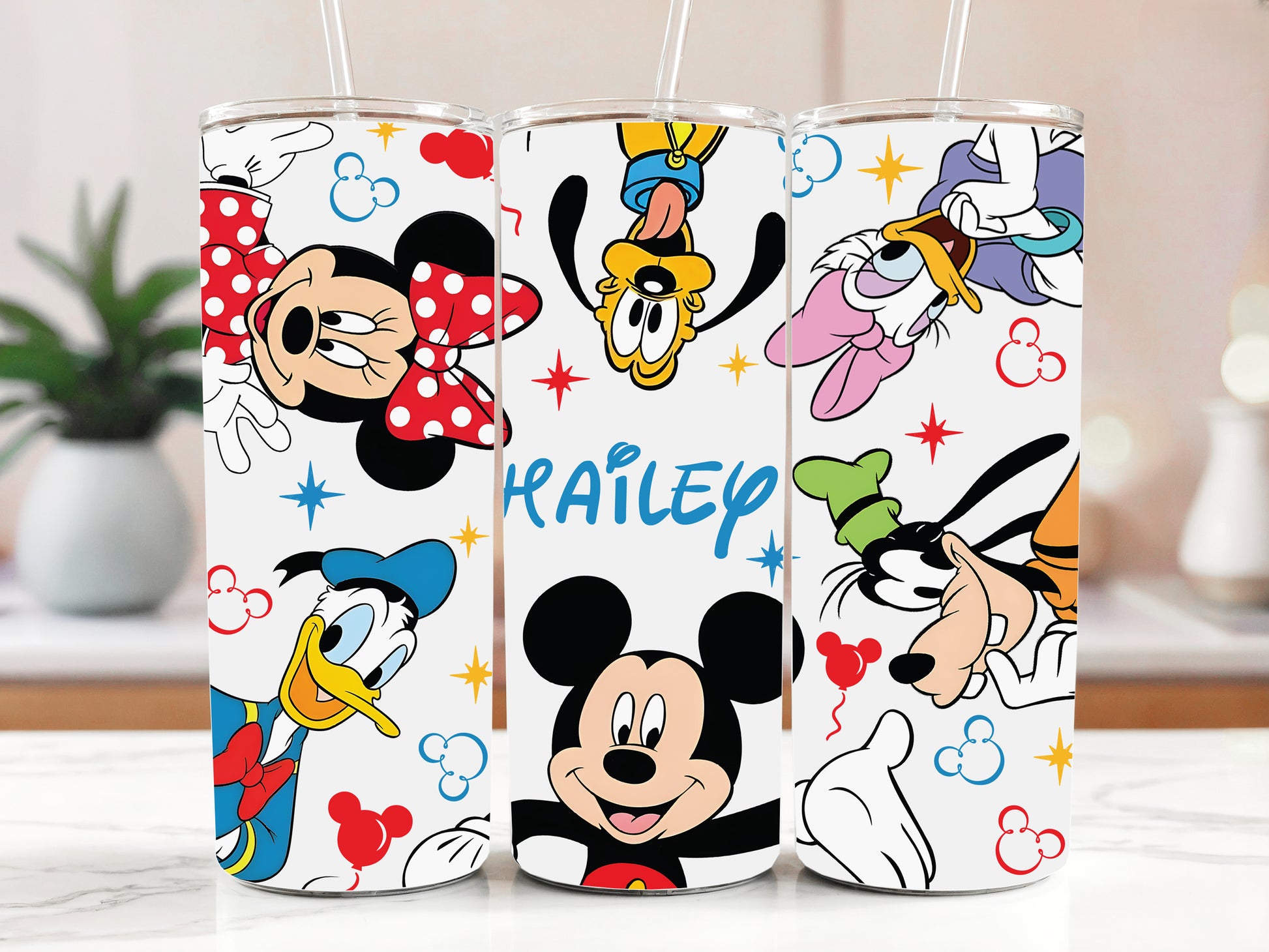 Custom Mickey & Friends Tumbler, Stainless Steel WDW Magic Kingdom