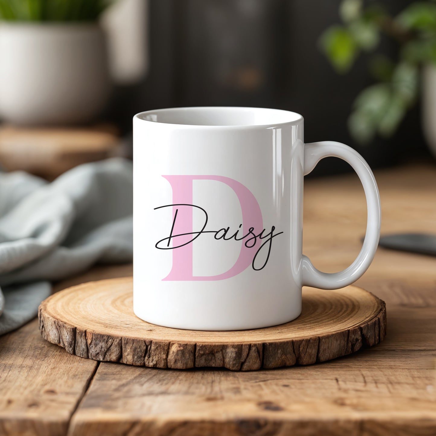 Handcrafted Ceramic Mug, Personalized Tea Cup – Custom Gift for Him/Her
