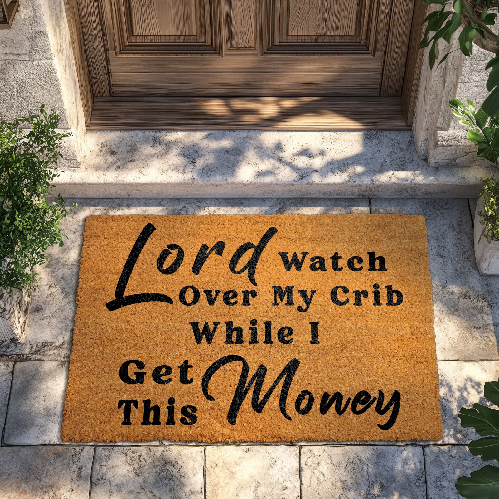 Lord's Blessing: Funny Rapper Doormat, Unique Housewarming Gift