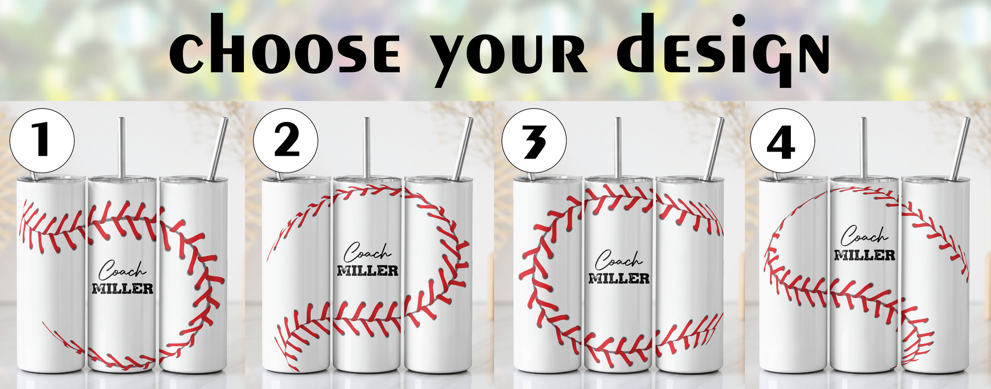 Personalized Baseball Coach Tumbler, End Of Season Thank You Gift