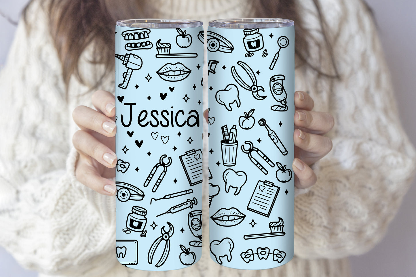 Dentist's Custom Stainless Steel Tumbler, Dental Assistant Graduation Gift