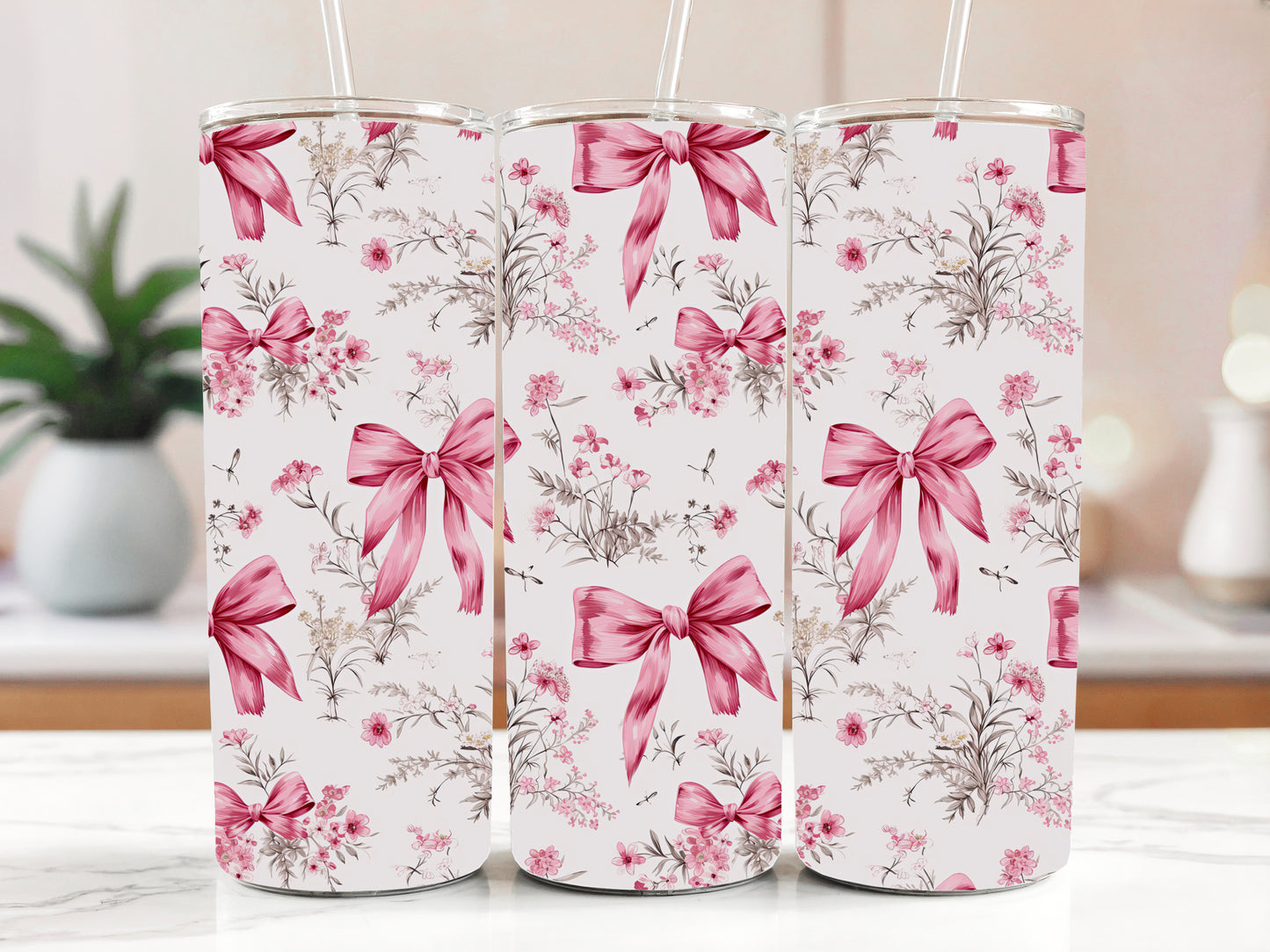 Flower Girl Stainless Steel Tumbler, Cute Coquette Gift for Her